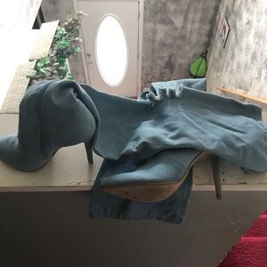 Blue gene tall high heel sexy boot